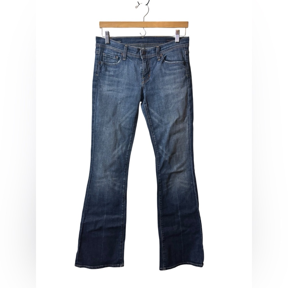 CITIZENS OF HUMANITY | denim blue jeans Ingrid stretch #002 low waist flare 28